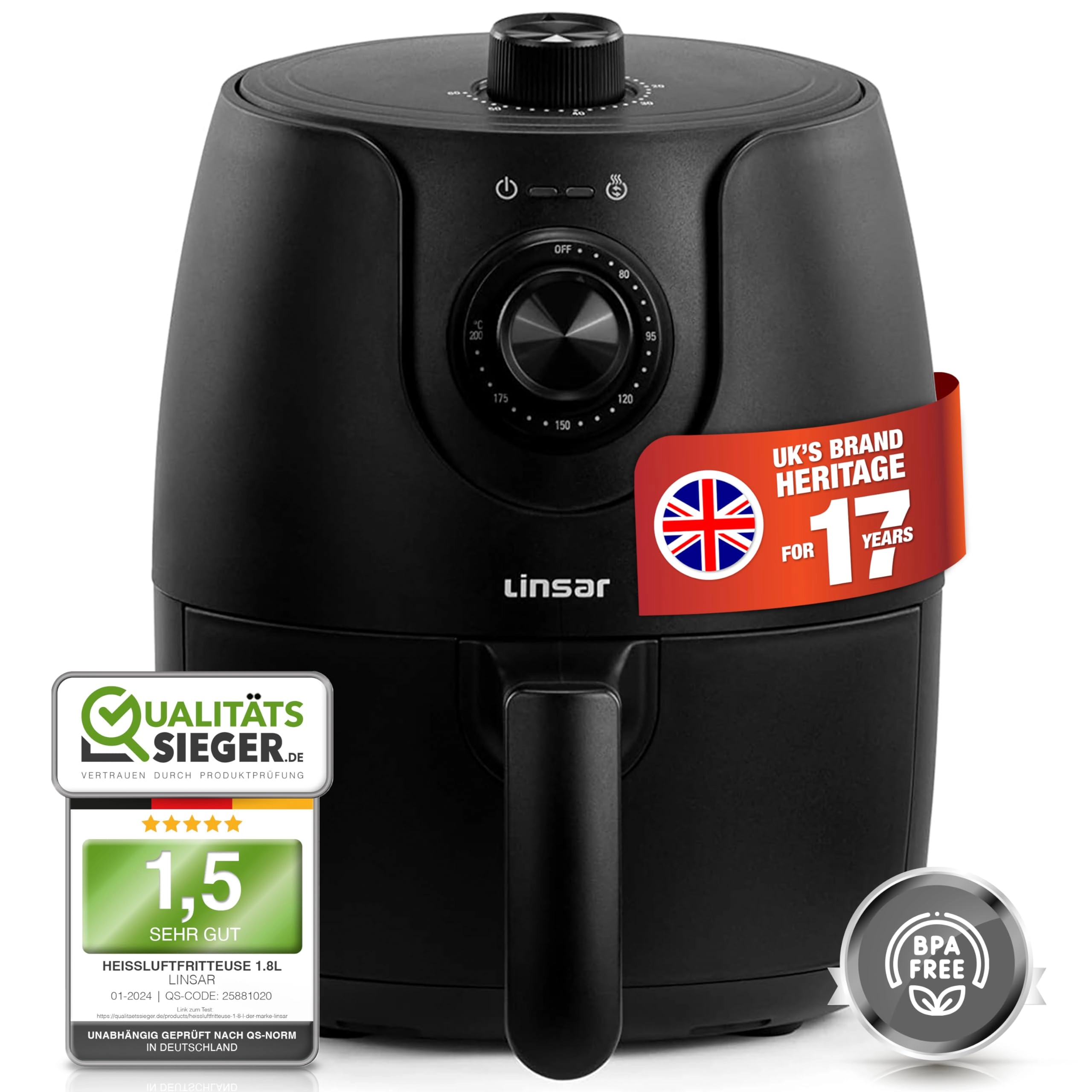 Linsar Hot Air Fryer 5060157792888
