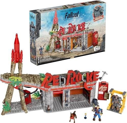 MEGA Fallout Red Rocket Truck Stop - 2 Poseable Characters Accessories