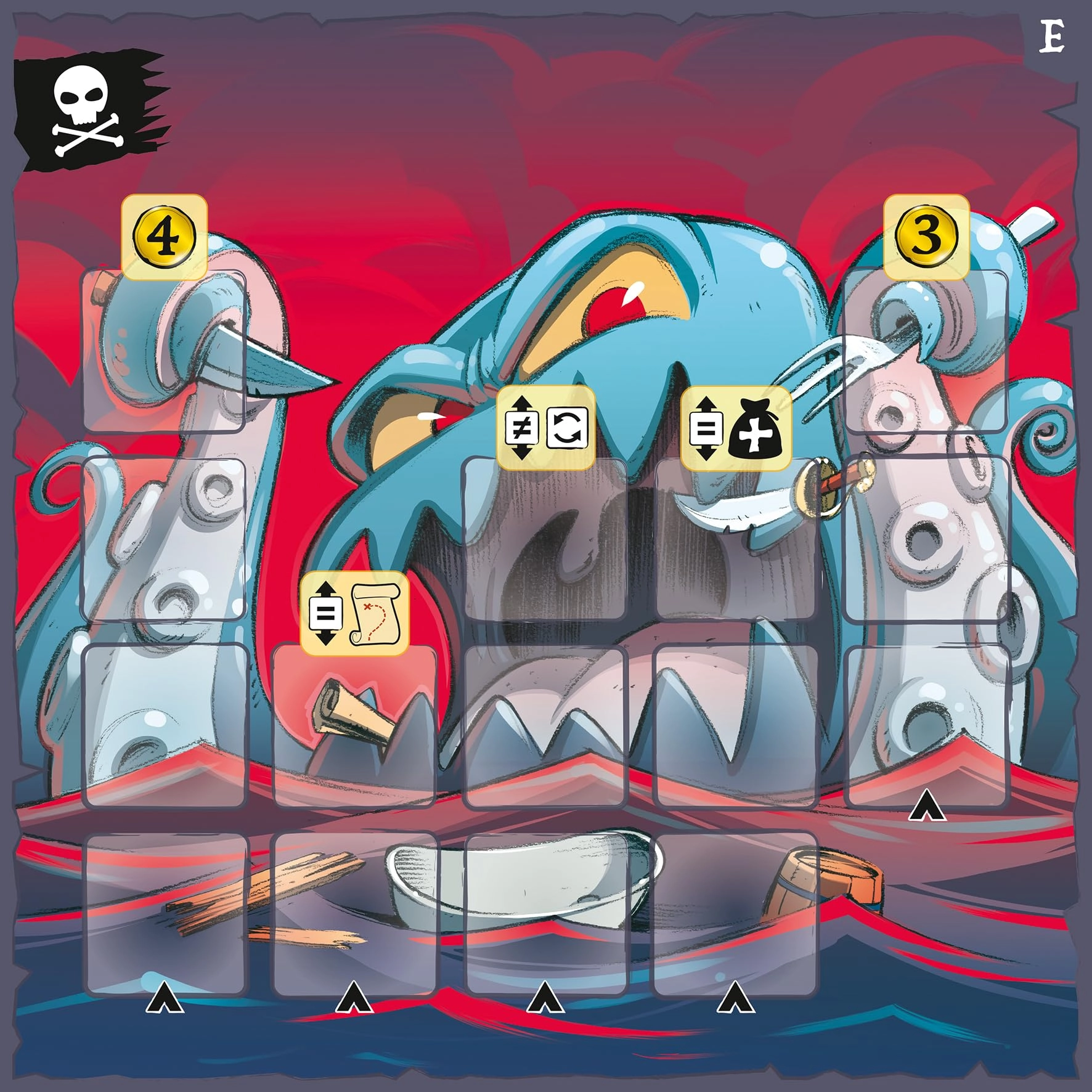 Asmodee Captain Flip: In den Fängen des Kraken