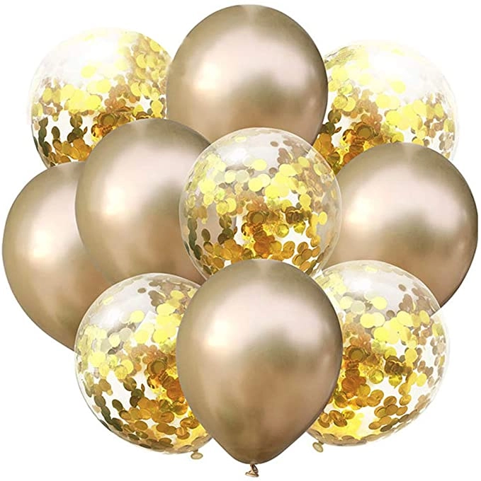 JOLLITY LLC Confetti Balloon - 10Pcs/Set Party Wedding Bedroom