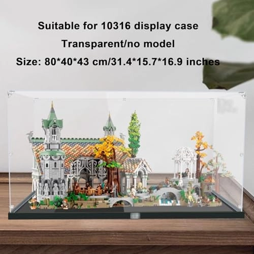 Display Case for LEGO 10316 Rivendell Castle Valley Block Model - Acrylic