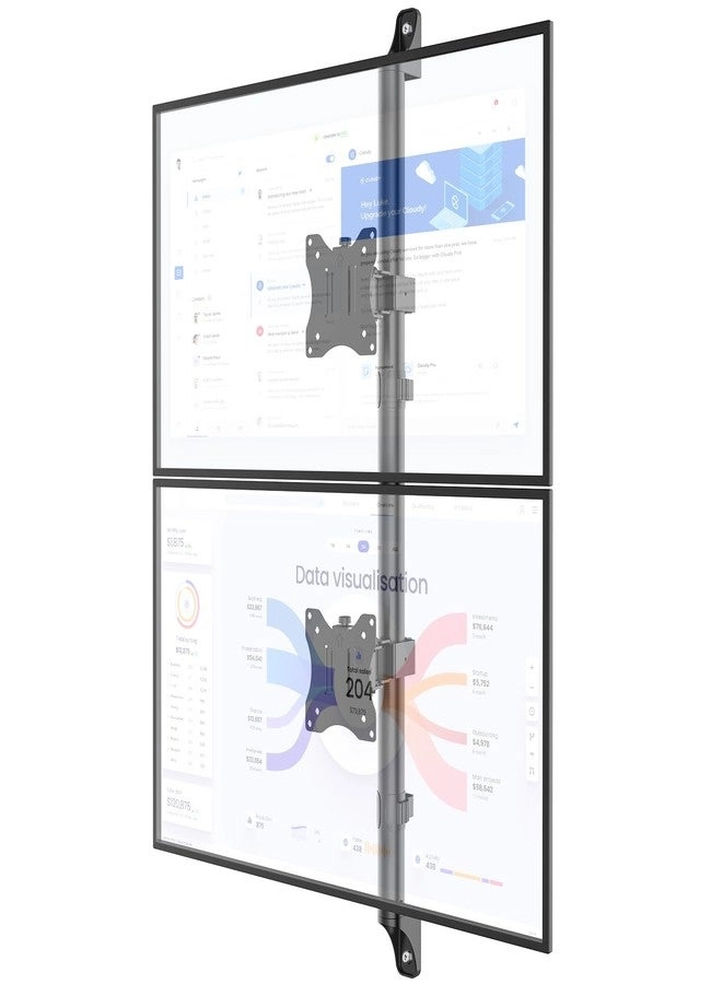 WALI Dual Monitor Wall Mount - 38 inch 75x75/100x100mm