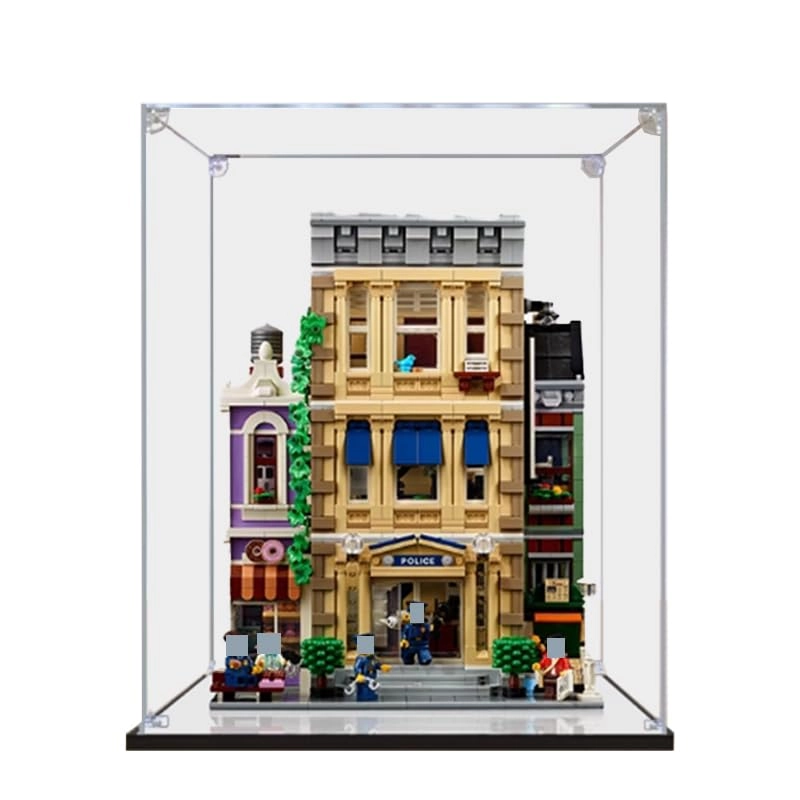 Clear Acrylic Display Case for Lego Creator 10278 - Lego Police Station