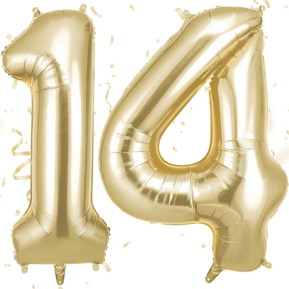 Number 14 Balloon - 2pcs Birthday