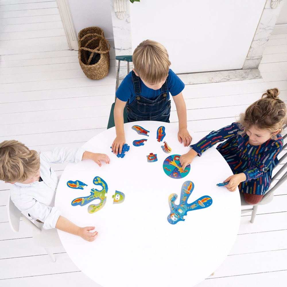 Robobuilder Puzzling Game - 3+ 6 pieces