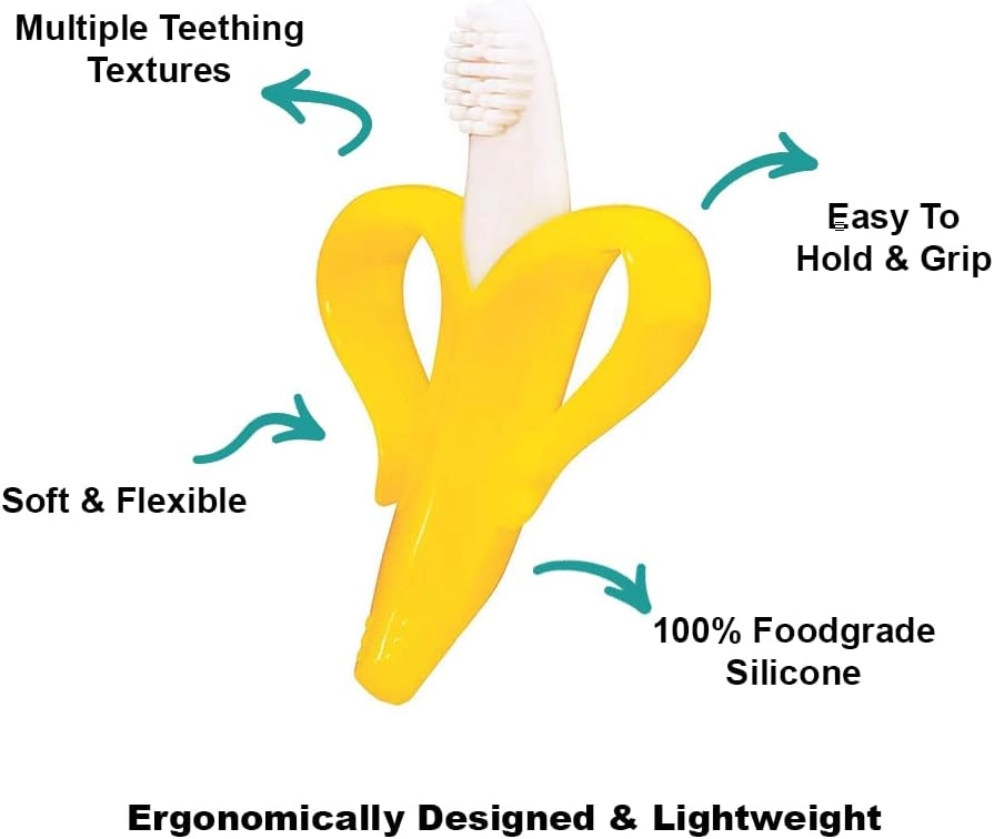Baby Silicone Soft Teething Toy - Food-grade silicone Banana