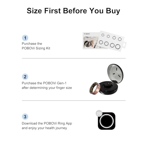 Smart Ring - 7 Days Battery Life Wireless Charging