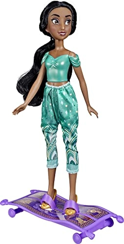 Jasmine Fashion Doll - Everyday Adventures + Magic Carpet - With Wheels Ages 3+