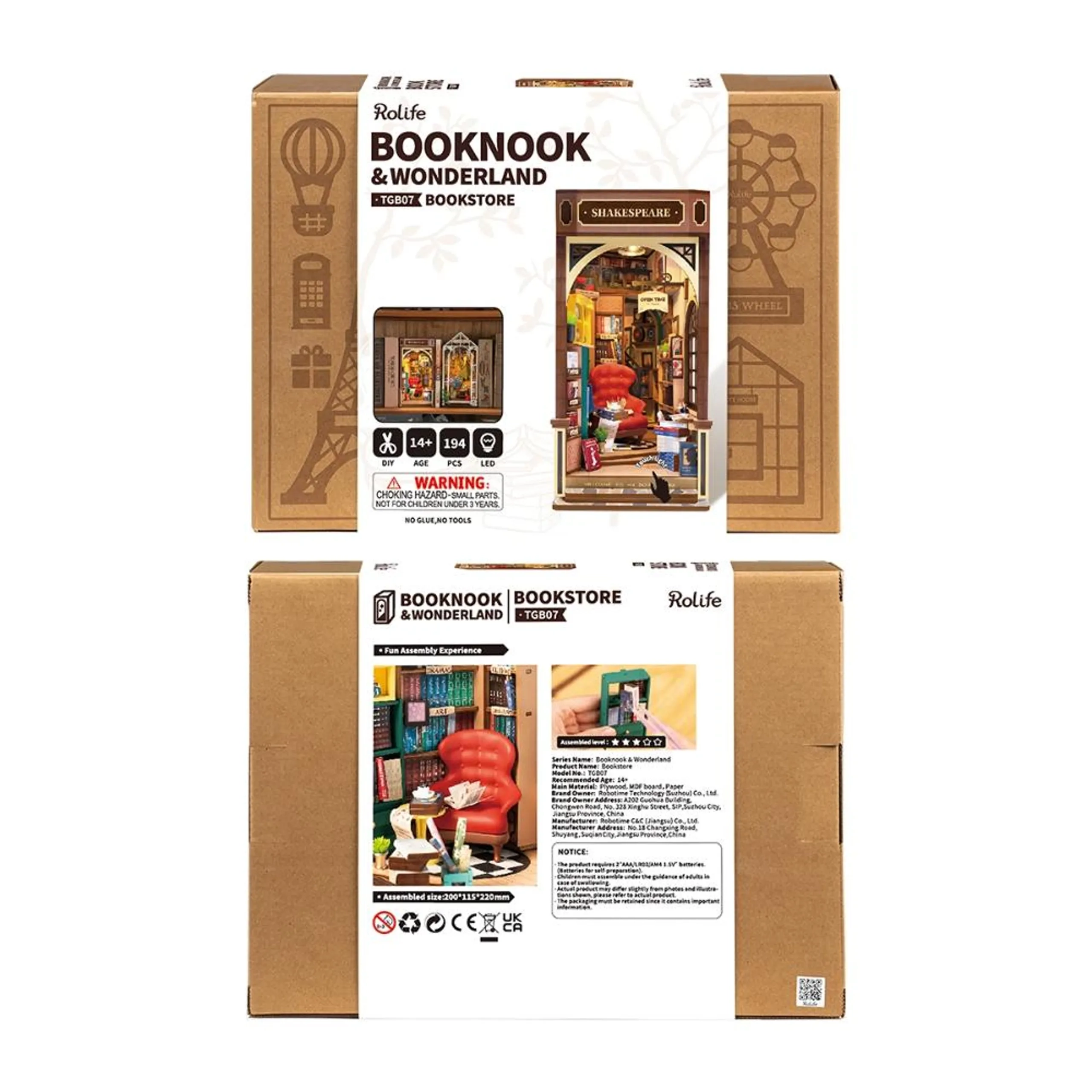 DIY Book Nook - 194 Pc