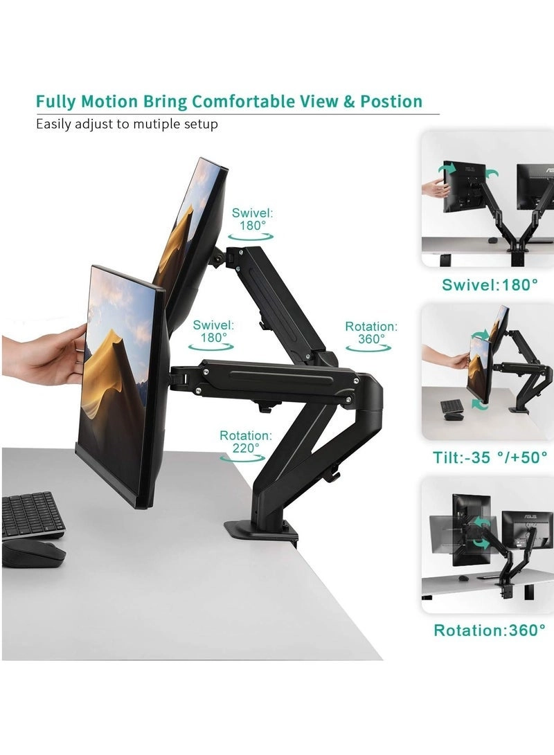 Dual Monitor Stand - Dual 13-32 inch VESA 75/100mm