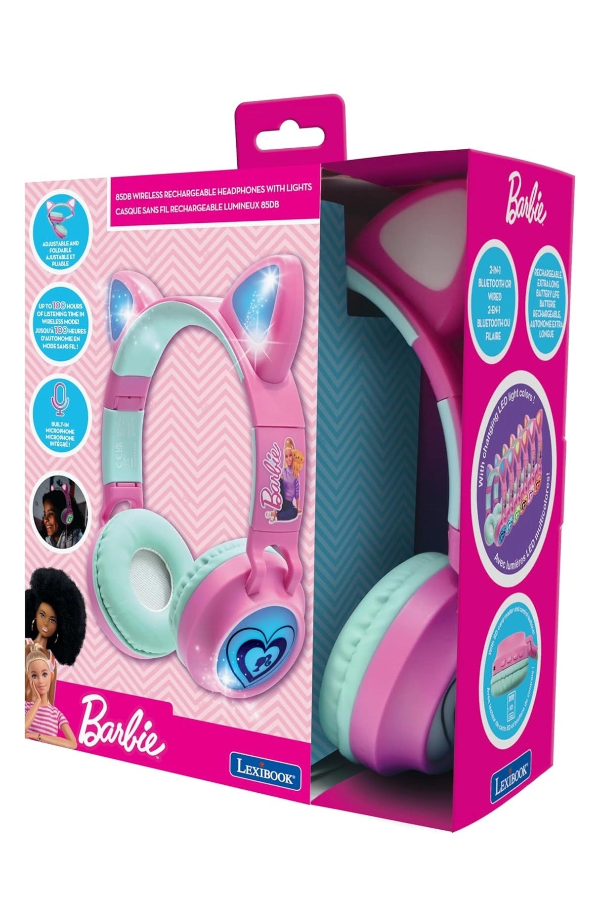BARBIE 2 IN 1 Wireless Headphone