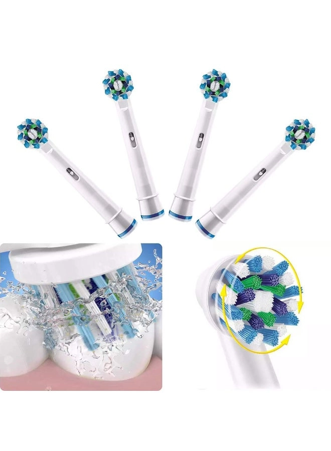 Cross Action Toothbrush Head - Soft Bristles 4pcs