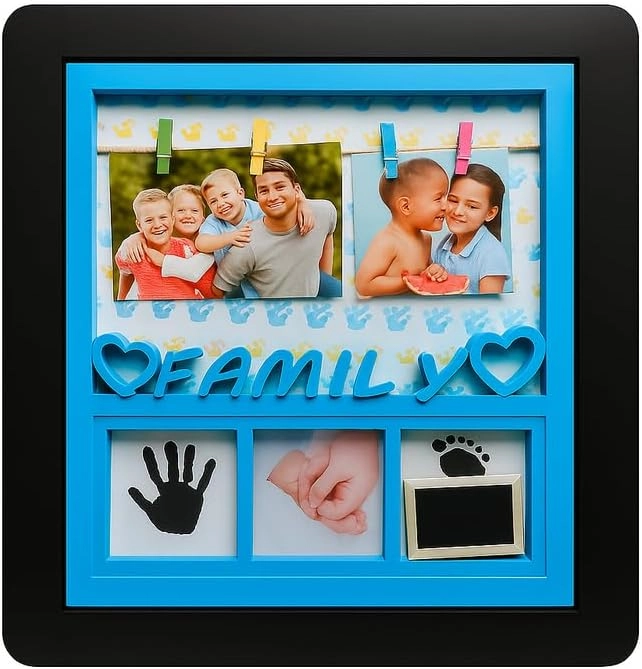 Kidwala Baby Boy Photo Frame - 4 Photo Slots