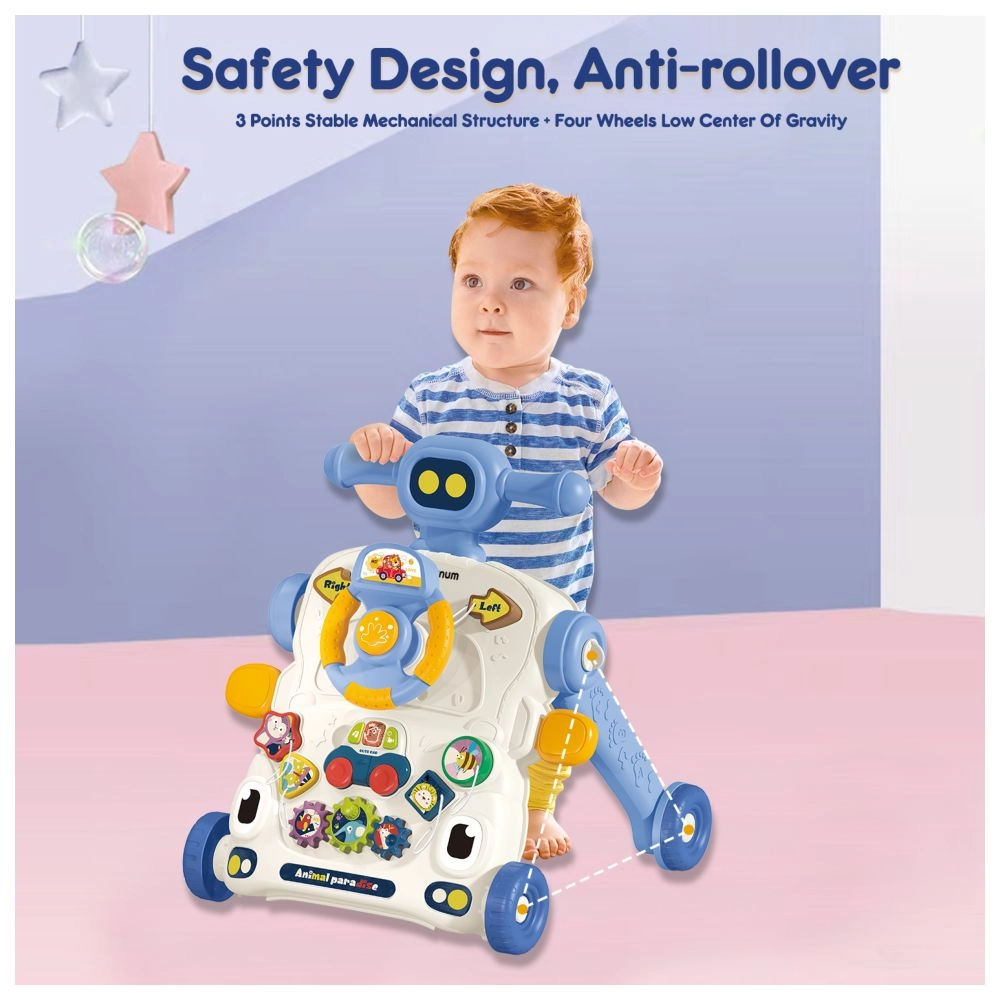 3-in-1 Baby Walker - Musical Keyboard Learning Table Mode