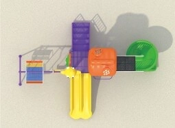 Multi Purpose Kids Outdoor Playing Equipments - 770x320x280cm 2+ Years