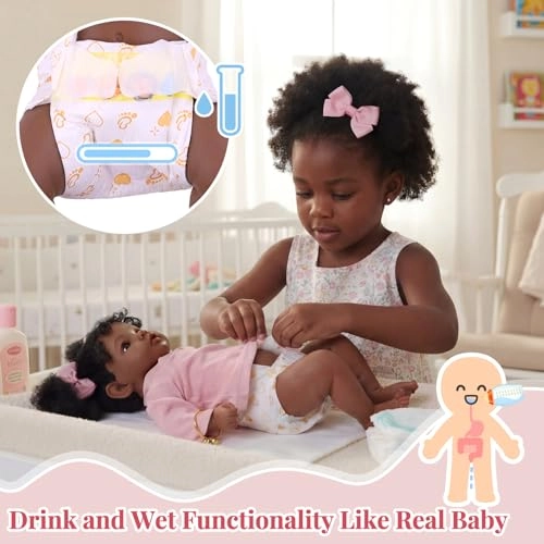 Reborn Baby Doll - 20 Inch Vinyl Drink & Pee Ages 3+