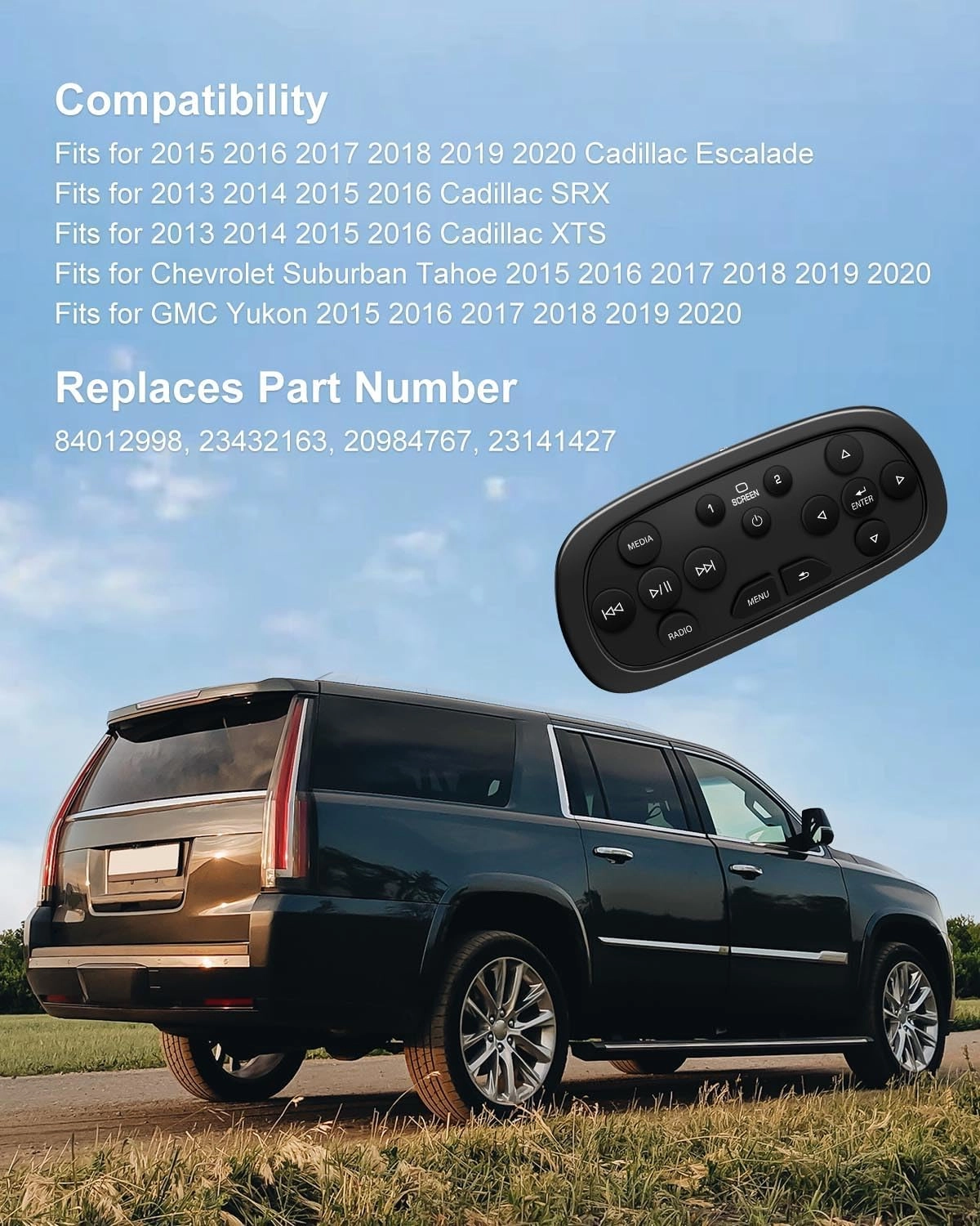 Video Remote Control - GMC and Cadillac models from 2015-2021