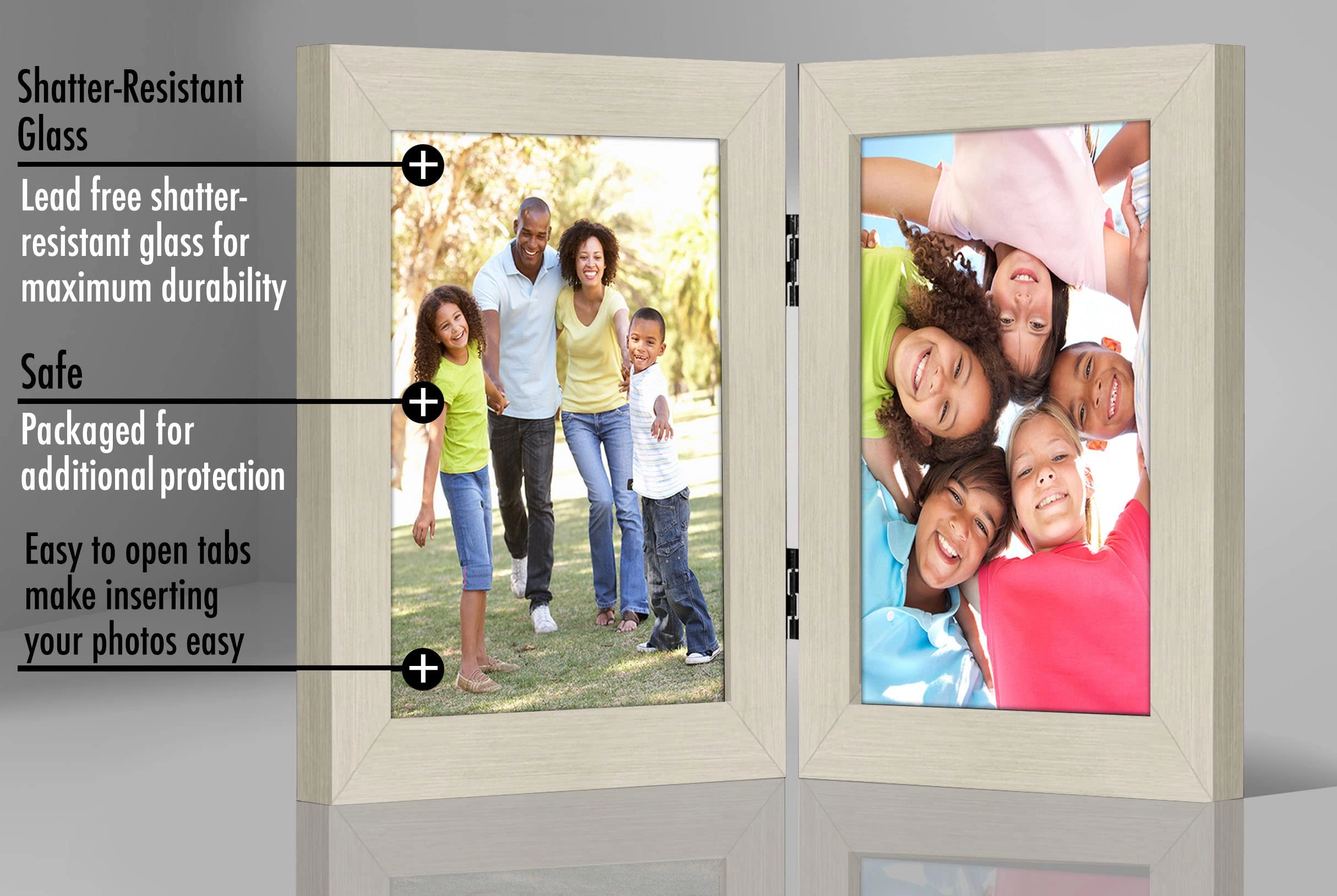 Hinged Picture Frame - 5x7 Two Displays