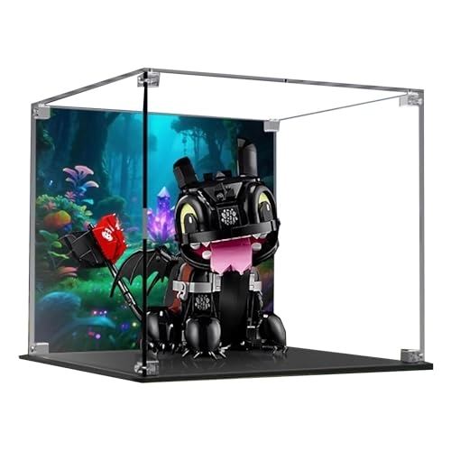 Acrylic Display Case for LEGO 10375 Dragon Tamer Toothless - 3mm thickness