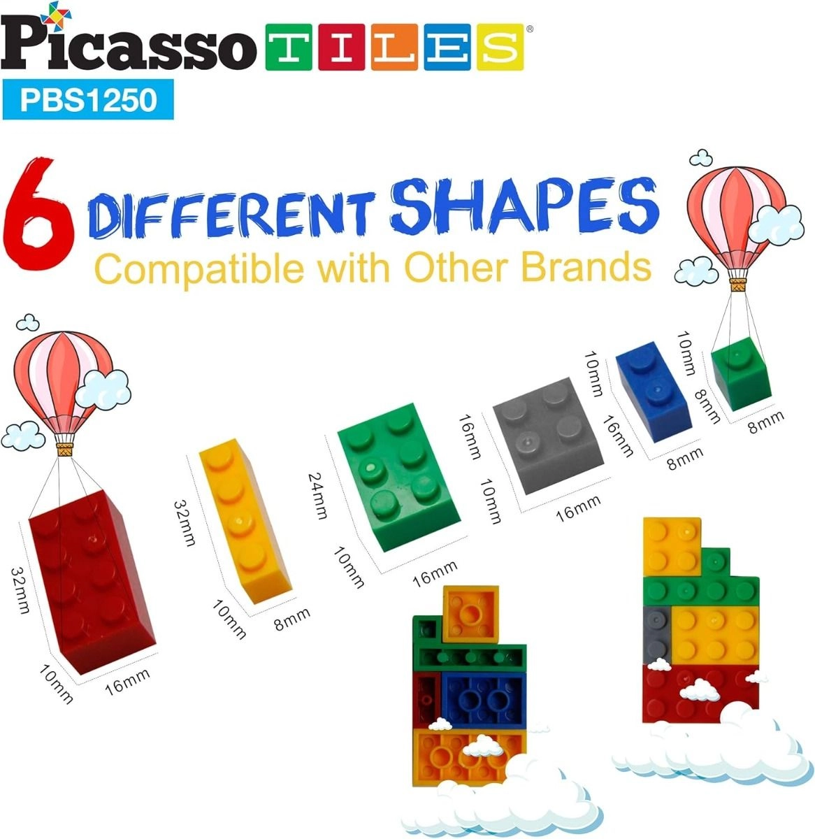 Magnetic Blocks - 1250 pcs