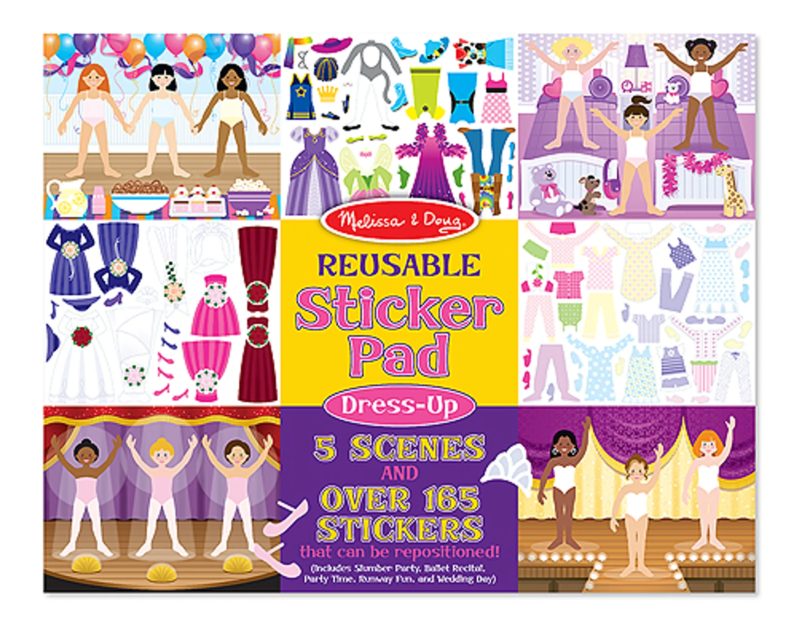 Melissa & Doug Dress Up Reusable Sticker Pad 165 pcs