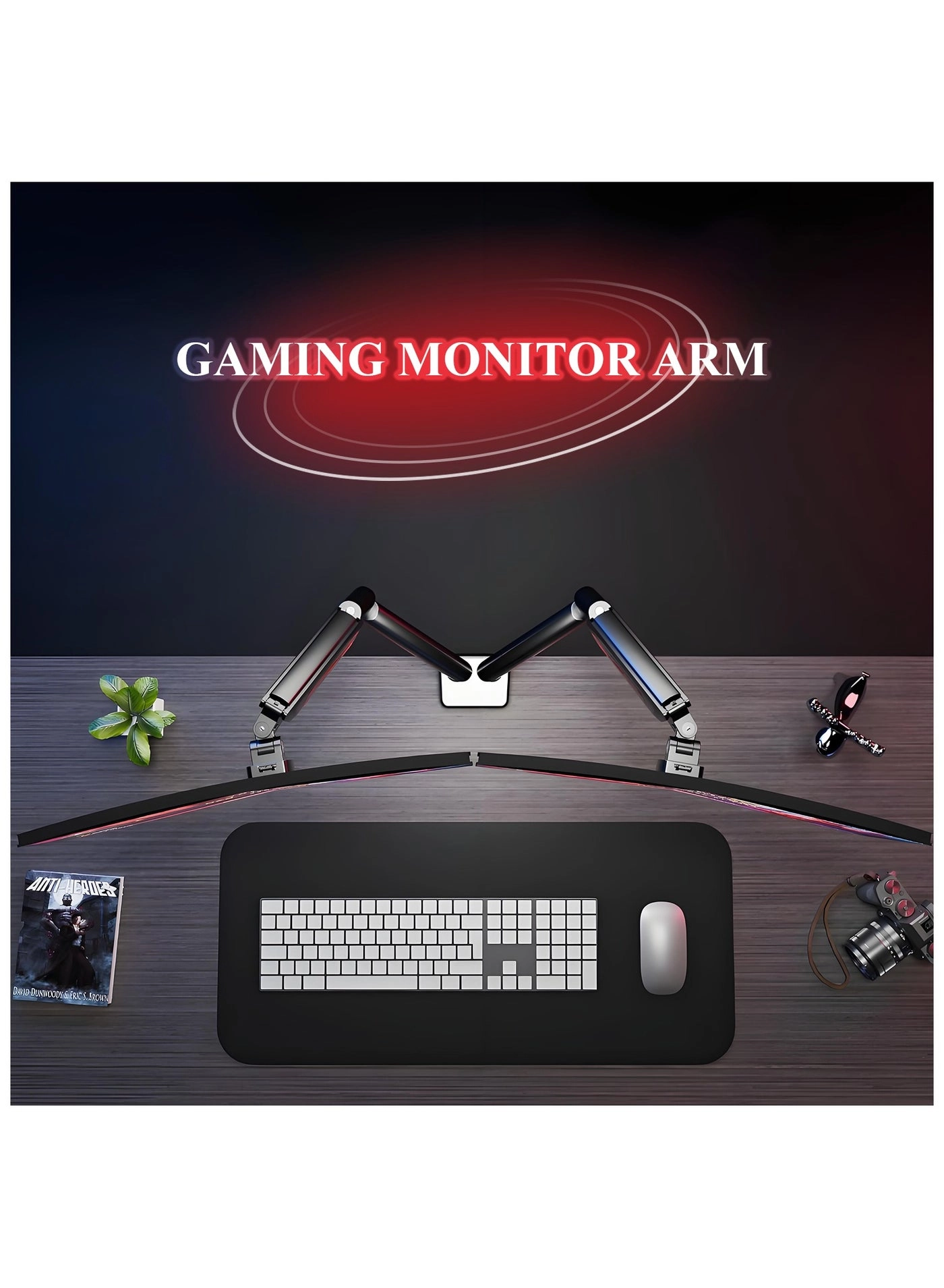 PC Monitor Arm - Dual Arm 17-35 inches 75x75mm 100x100mm
