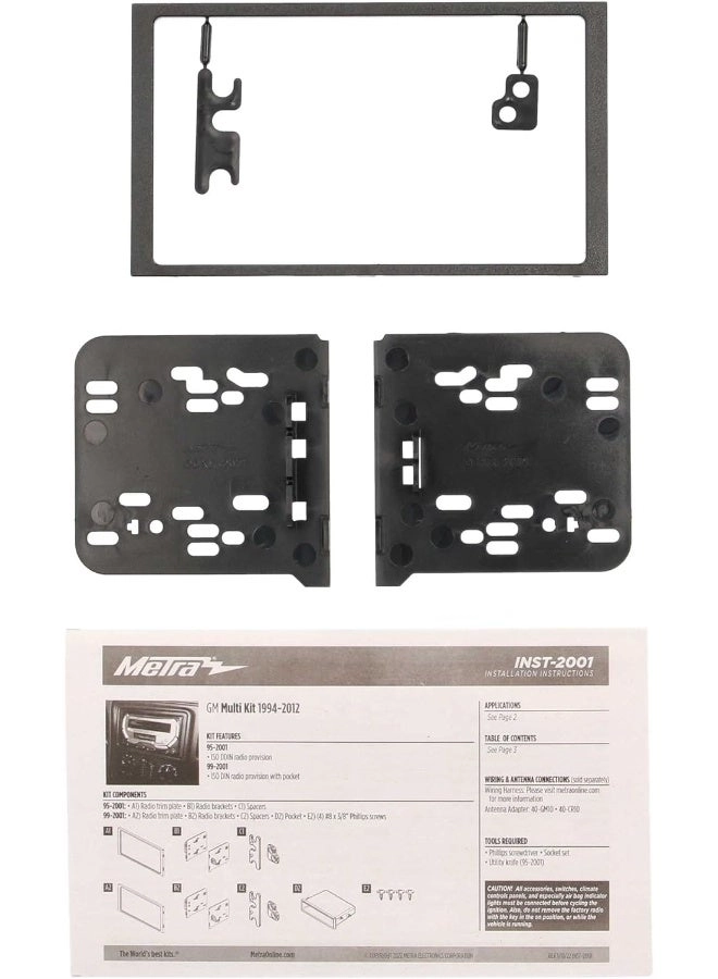 95-2001 - Double Din Black