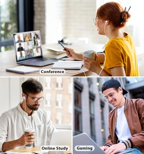 USB Computer Headphones - Wired Headset