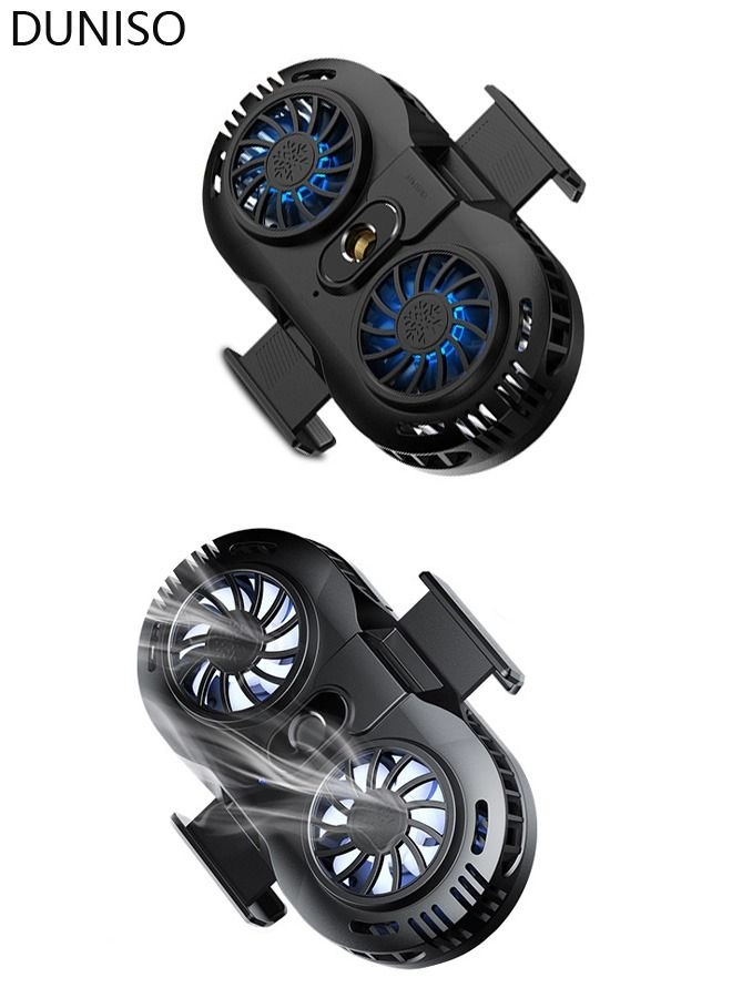 Phone Cooler - Dual Cooling Chip RGB Light