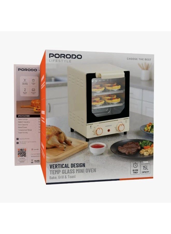 Temp Glass Mini Oven - 15L