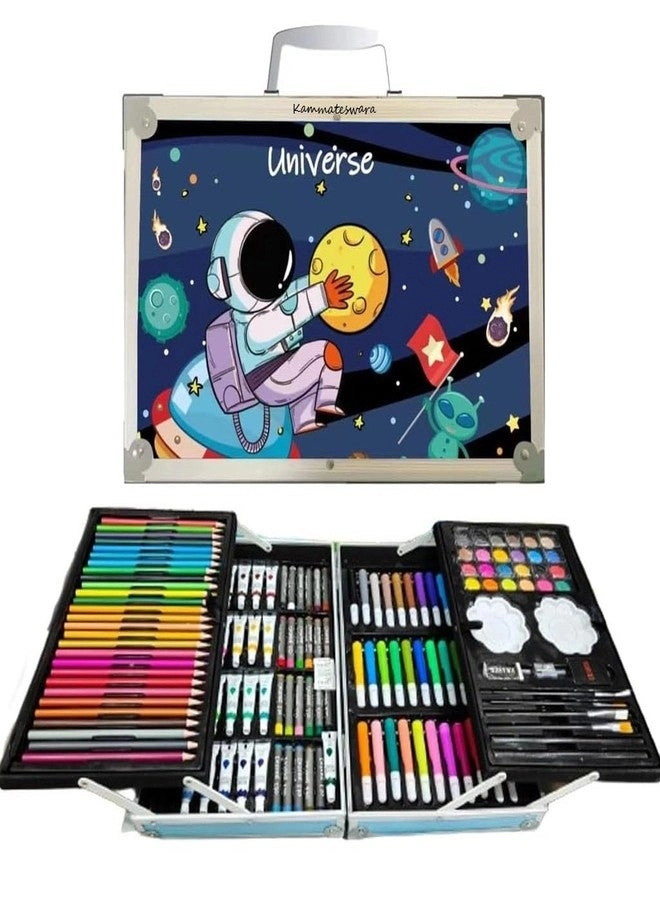 Kammateswara Art Set - 145 Pcs Water Color Pencils Oil Pastel Sketches