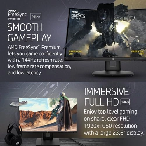 X24c - 23.6" 1920 x 1080 + 1st Wave Technology Headphone Stand + Wireless Mouse + Mouse Pad