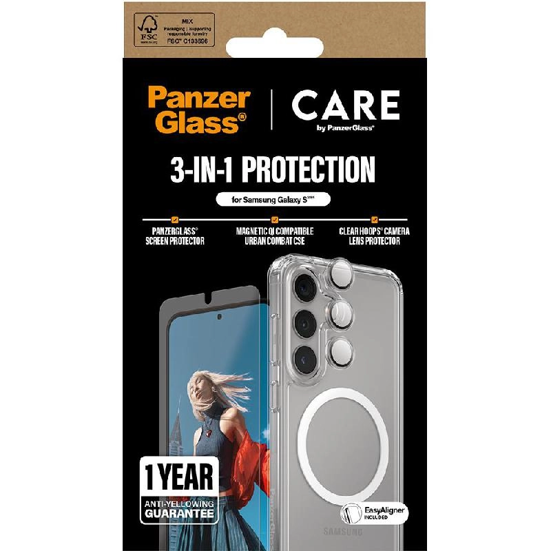 Privacy Screen Protector + Urban Combat Case + Hoops Camera Lens Protector Smartphone Case for Samsung Galaxy S25 Ultra