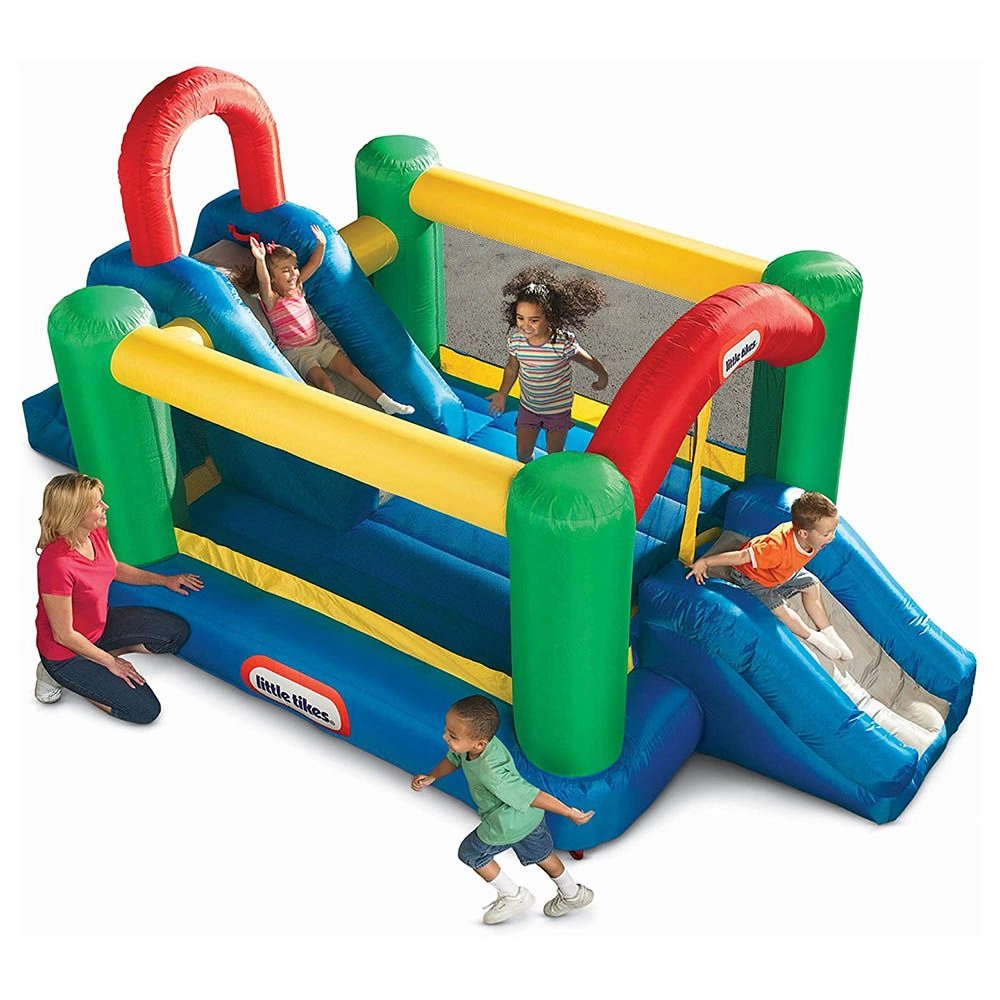Jump And Double Slide Bouncer - 3 + Multi Colour