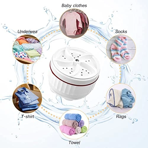 Ultrasonic Turbo Washing Machine - USB power portable mini suction cups