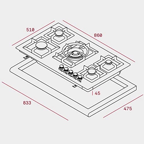 EFX 90.1 Gas hob