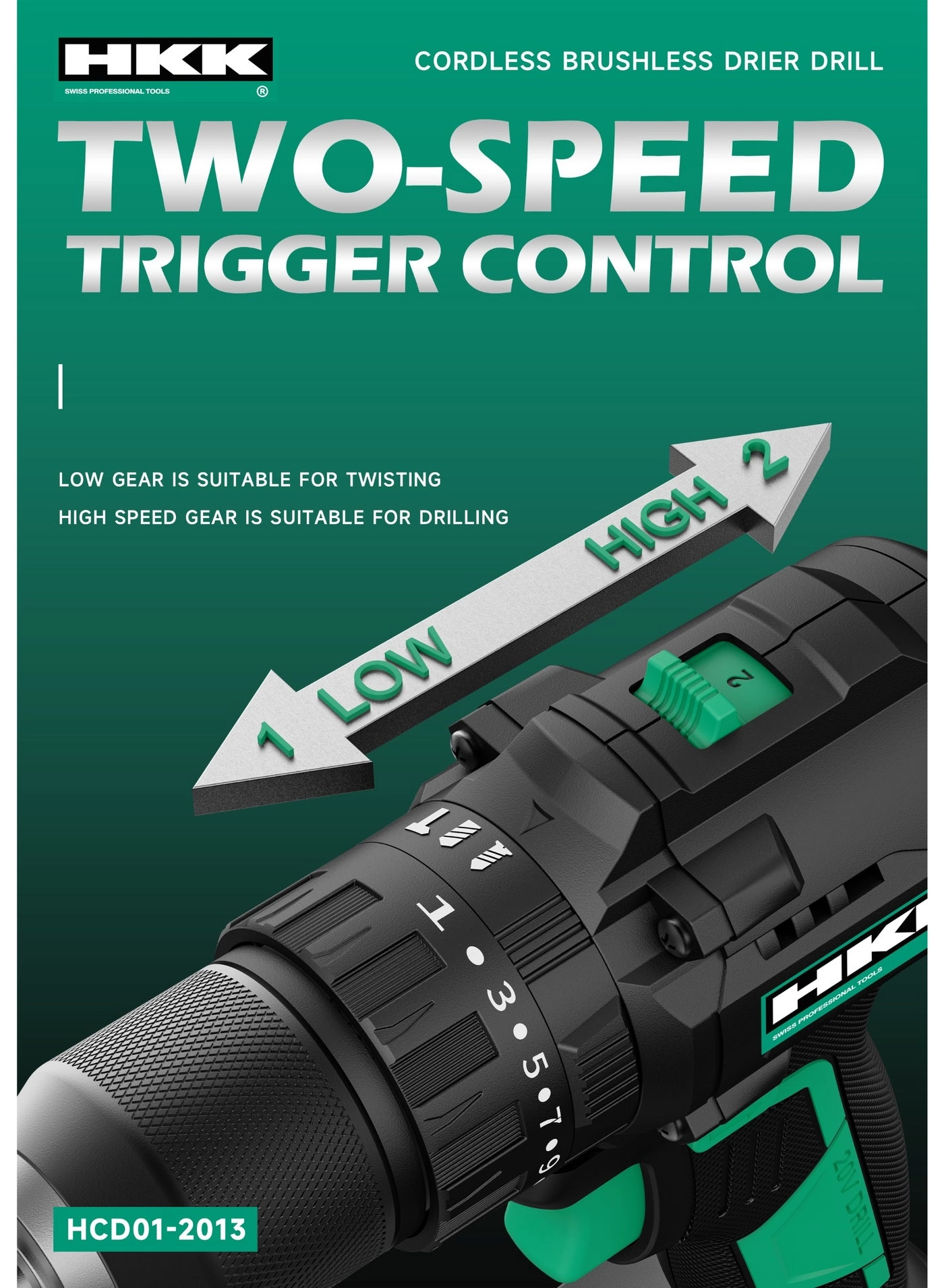 Cordless Brushless Drill - 2.0Ah