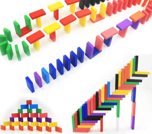 Wooden Building Blocks - 100pcs