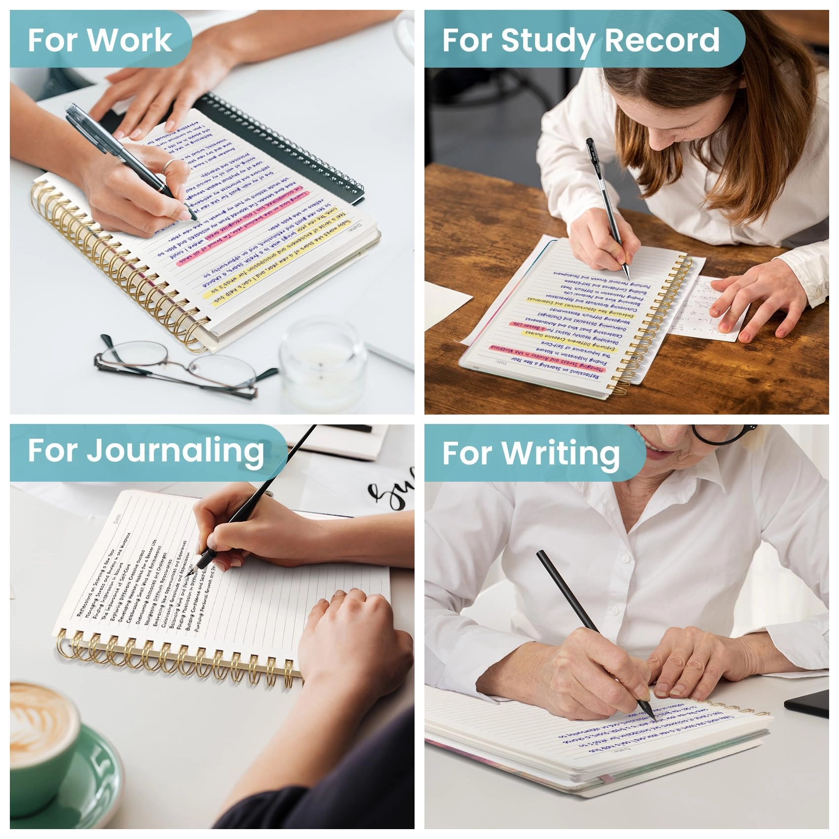 Spiral Notebook B5 Spiral - Lined 300 Pages