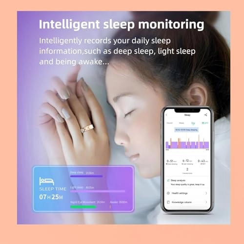 Smart Health Ring - Heart Rate Blood Oxygen IP68 Waterproof