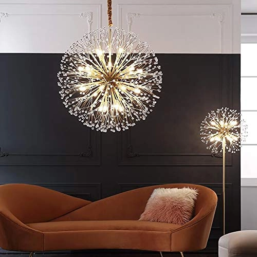 Dandelion Art Chandelier - Copper 24 Heads 77*77cm
