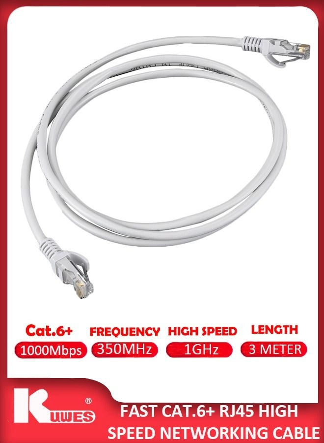 Kuwes RJ45 cat6 Ethernet Patch Cable - 3m