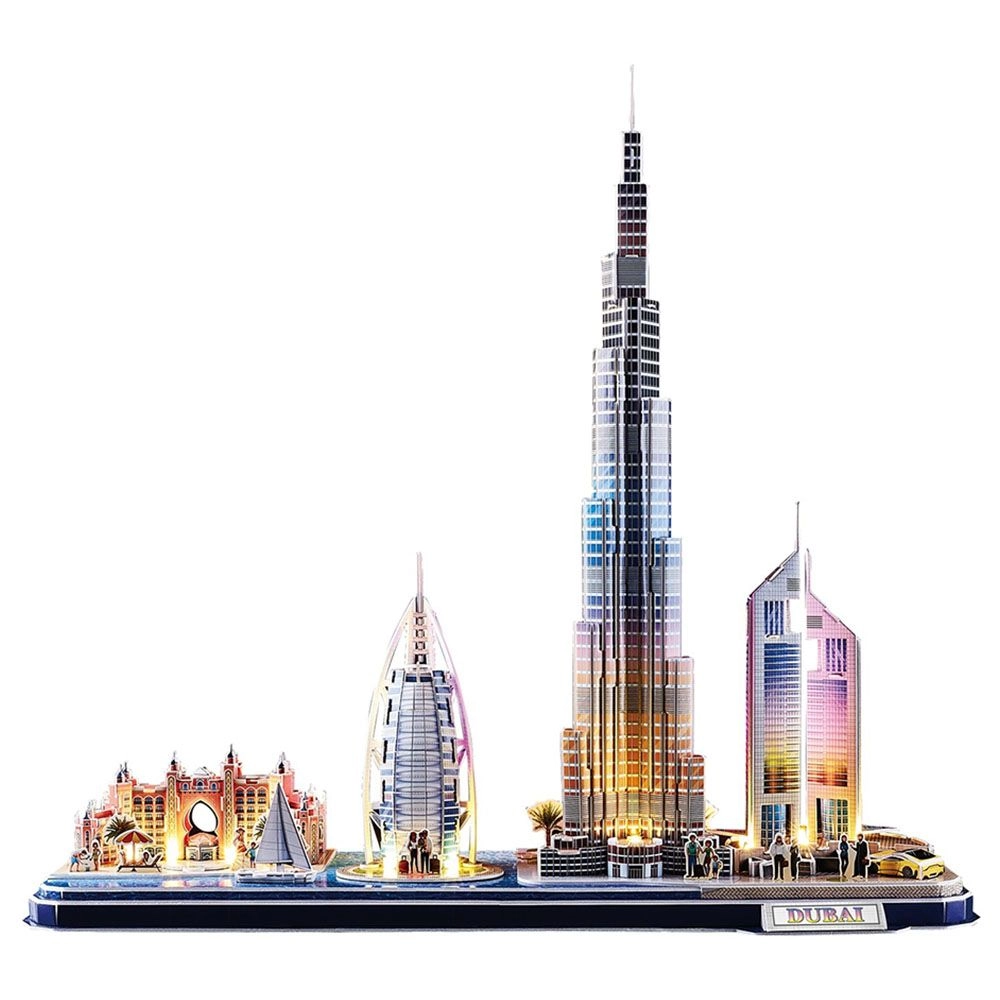 CubicFun Dubai City Line 3D Puzzle (ALGT-L523H) - 182 pcs, LED