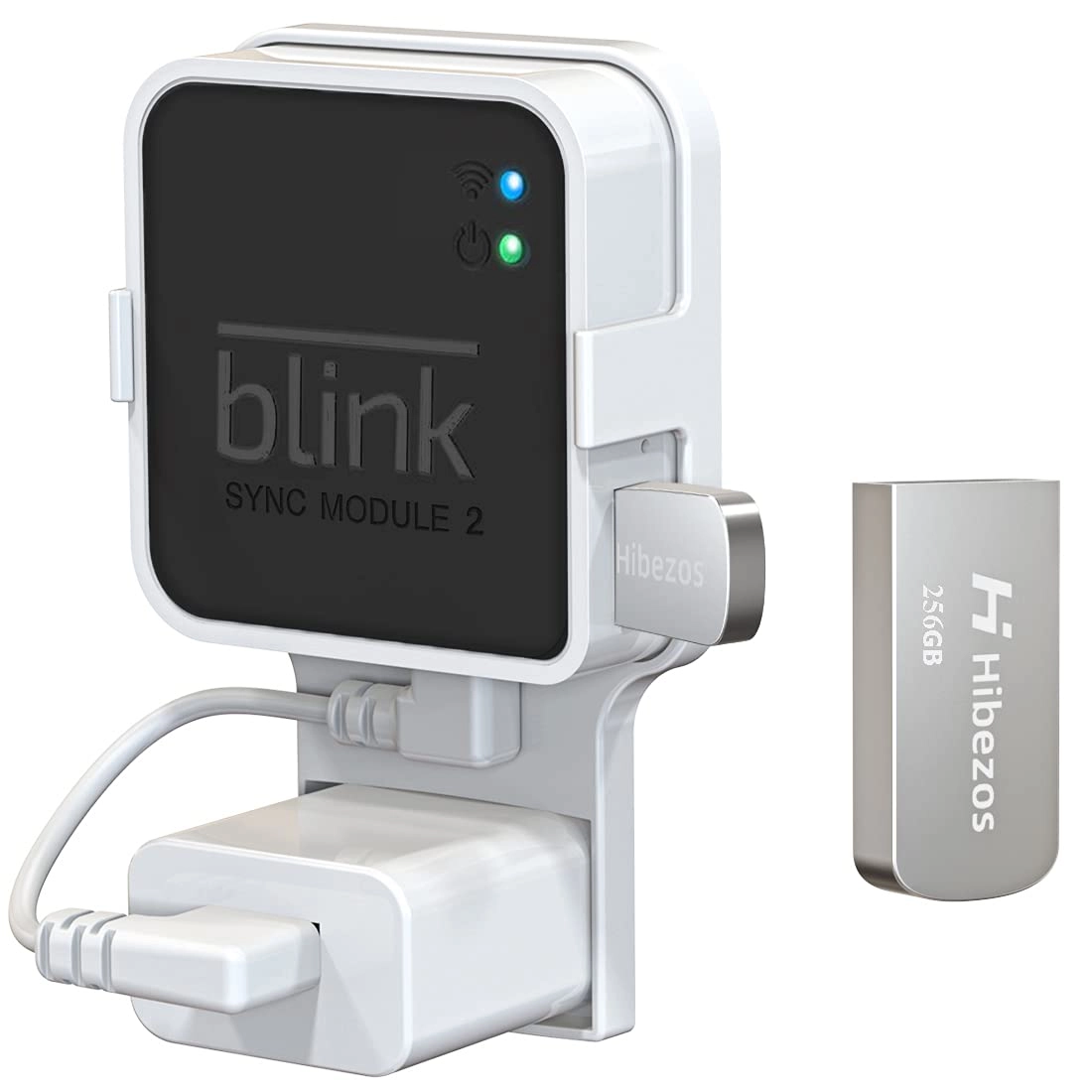 Hibezos USB Flash Drive and Outlet Wall Mount - USB 128GB