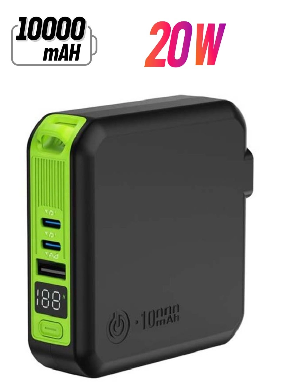 Goui Mbala Pro - 10000mAh 20W + Wireless Charger + Wall Charger