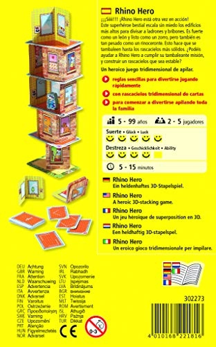 Rhino Hero - 5 years and up 62 pieces