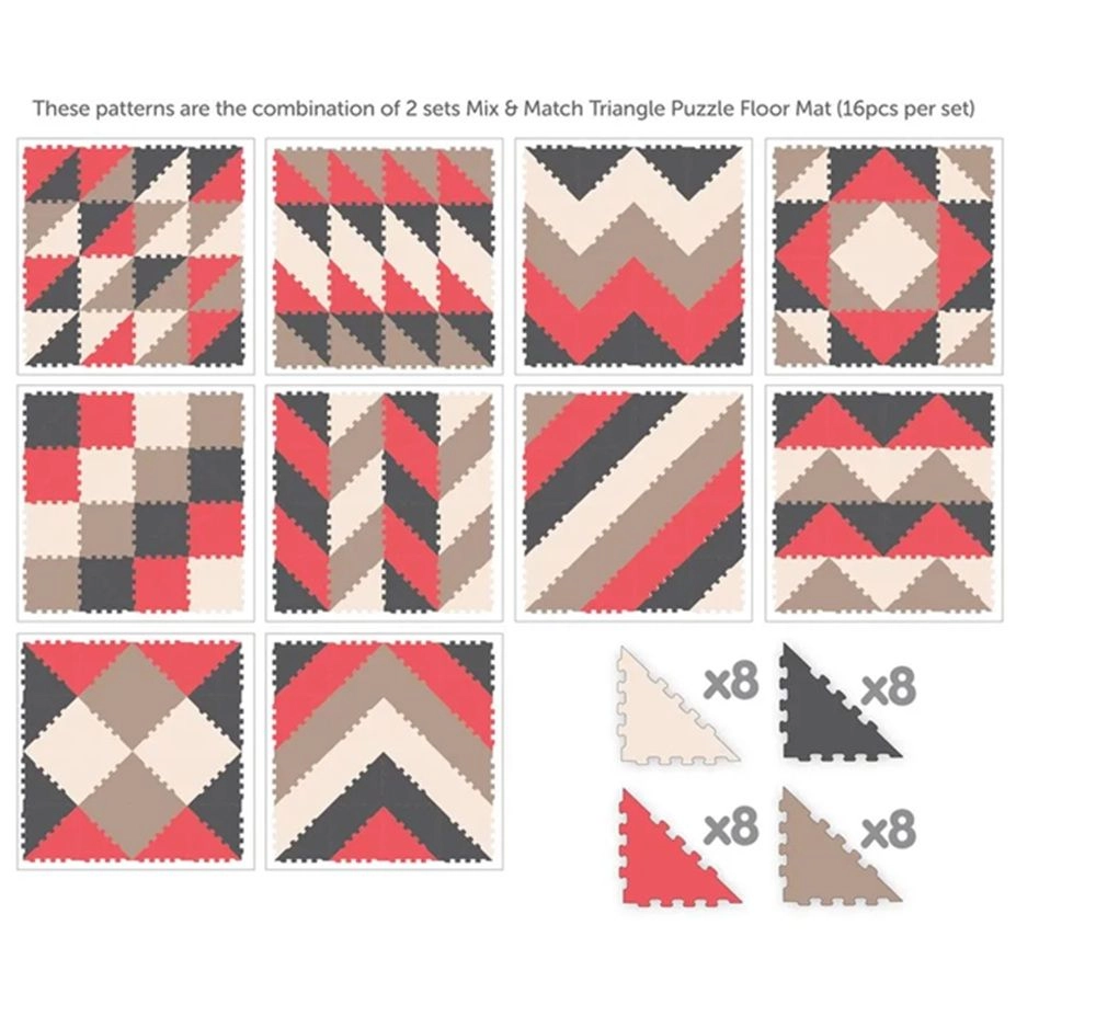 Triangle Puzzle Floor Mat - 10 Months