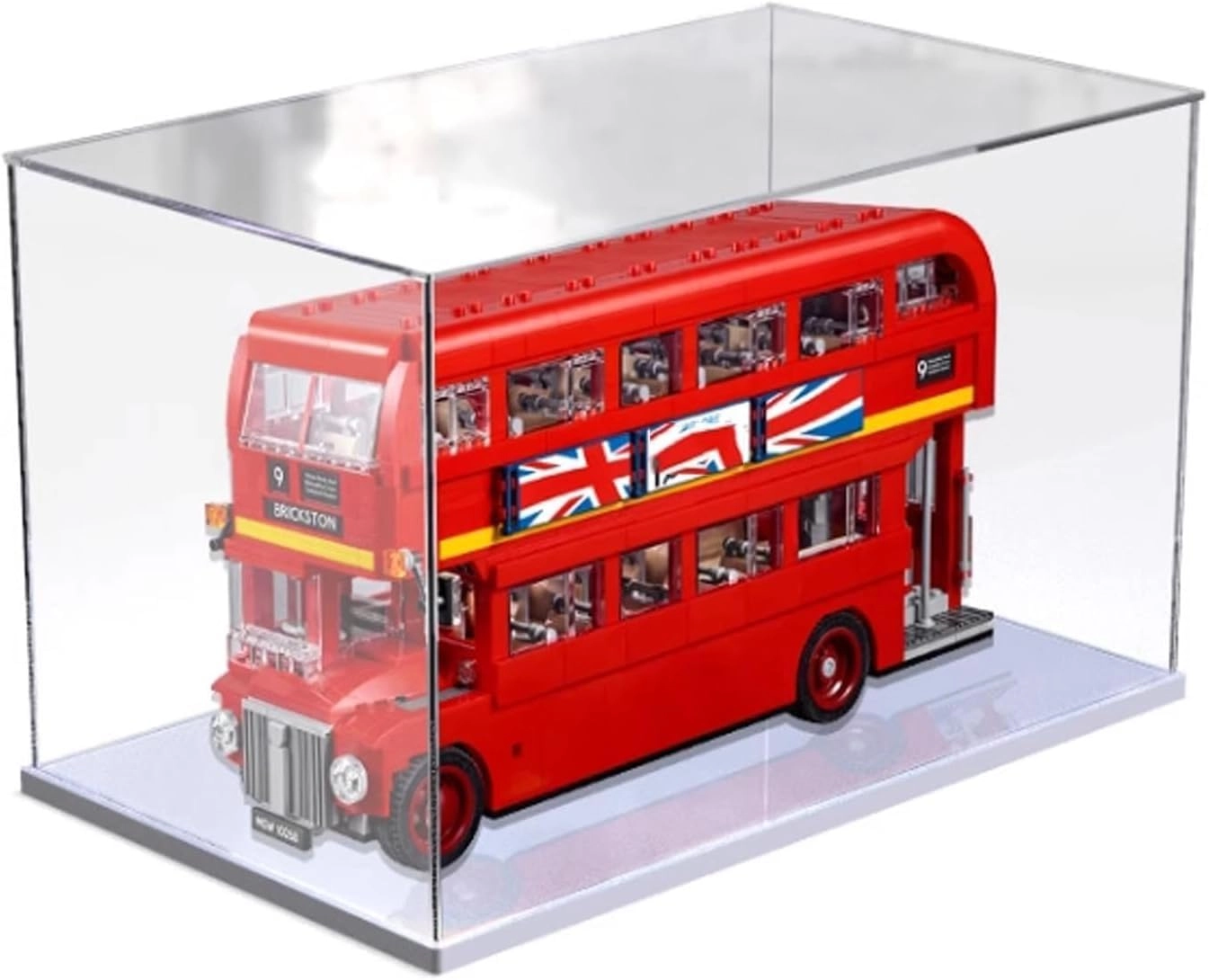 OYTOCLKU Display Box for LEGO 10258 London Buses - Acrylic 3mm