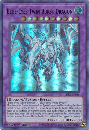 Blue-Eyes Twin Burst Dragon LDS2-EN019 - English 1st Edition