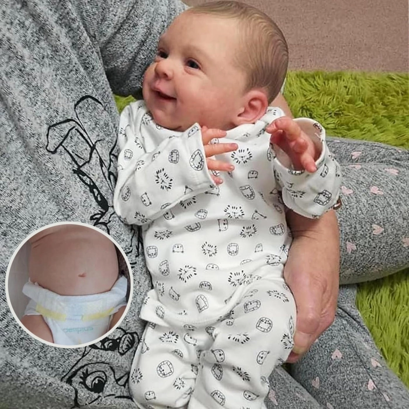 Reborn Baby Doll - 18 Inches 48 cm Silicone Baby Boy Ages 3+